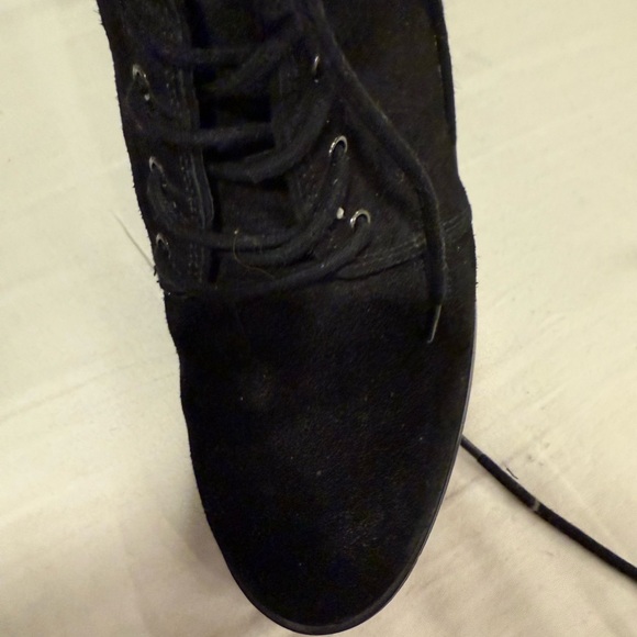 Michael Kors Black Thatcher Womens Lace-Up Suede Ankle Combat Boots Size 9M - Picture 13 of 16